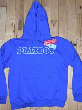 headgear classics Playboy Matalic Rabbit Hoodie Blue Men’s S